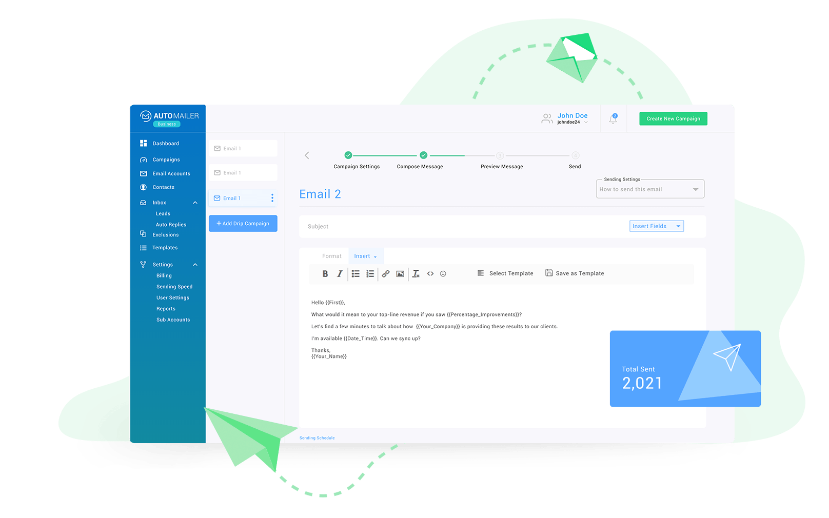 Auto email. Auto email